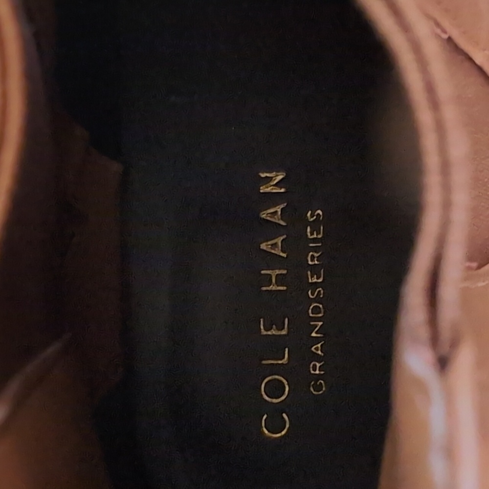 Cole Haan Grand Series Brown Leather Chelsea Ankle Boots Size 8 Minimalist - Picture 4 of 4